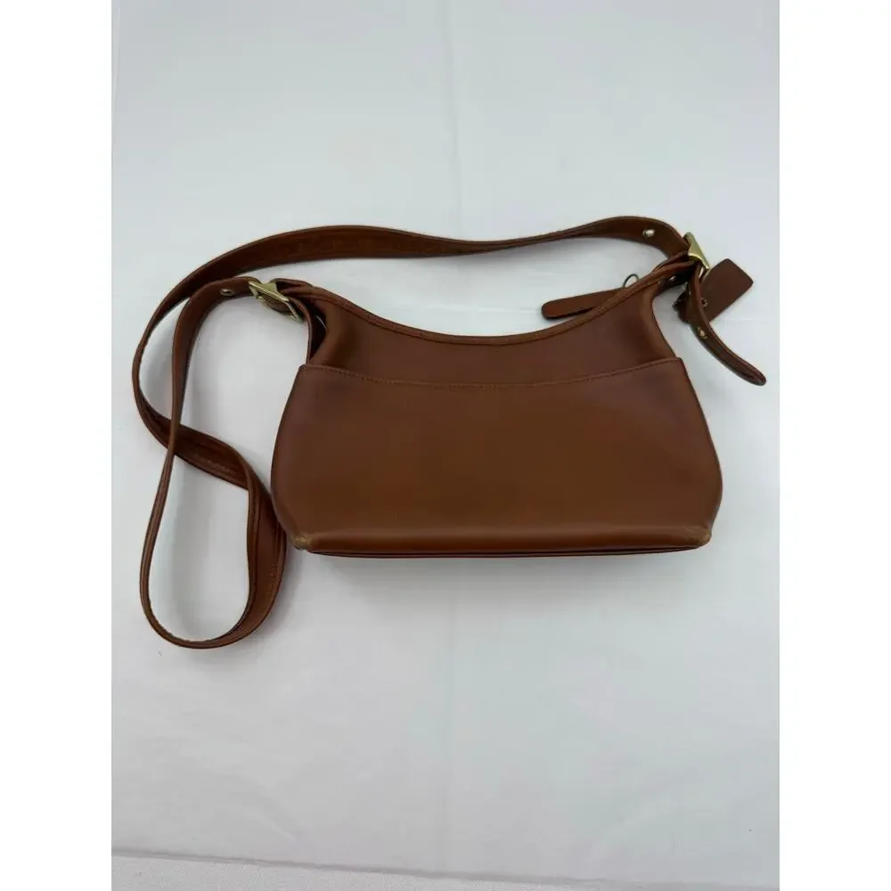 Coach Soho Brown Leather Shoulder Bag Vintage Y2K Full Grain Leather Buckle